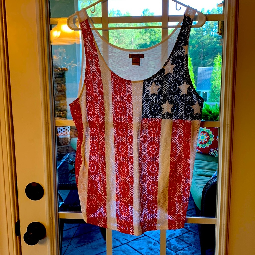 Lucky Brand sleeveless top- size XL.